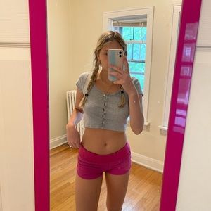 Lululemon ripened raspberry fast free shorts